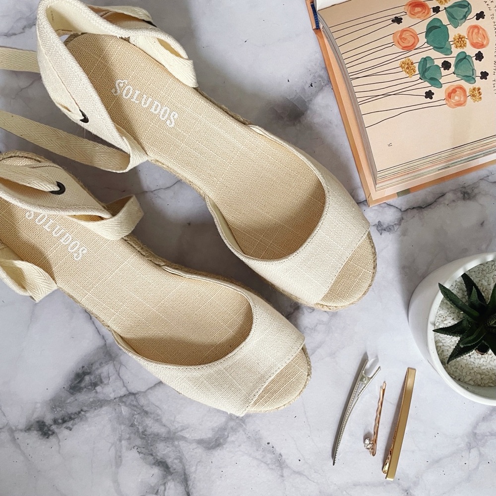 Soludos Open Toe Platform Espadrille Sandals 6